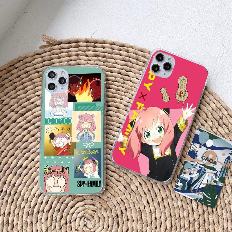 Lovely Cartoon Anime SPY×FAMILY Clear Phone Case For iPhone 14 12 13 Mini 11 Pro 8 7 6 6S Plus X XR XS Max SE 3 2022 2020 Cover