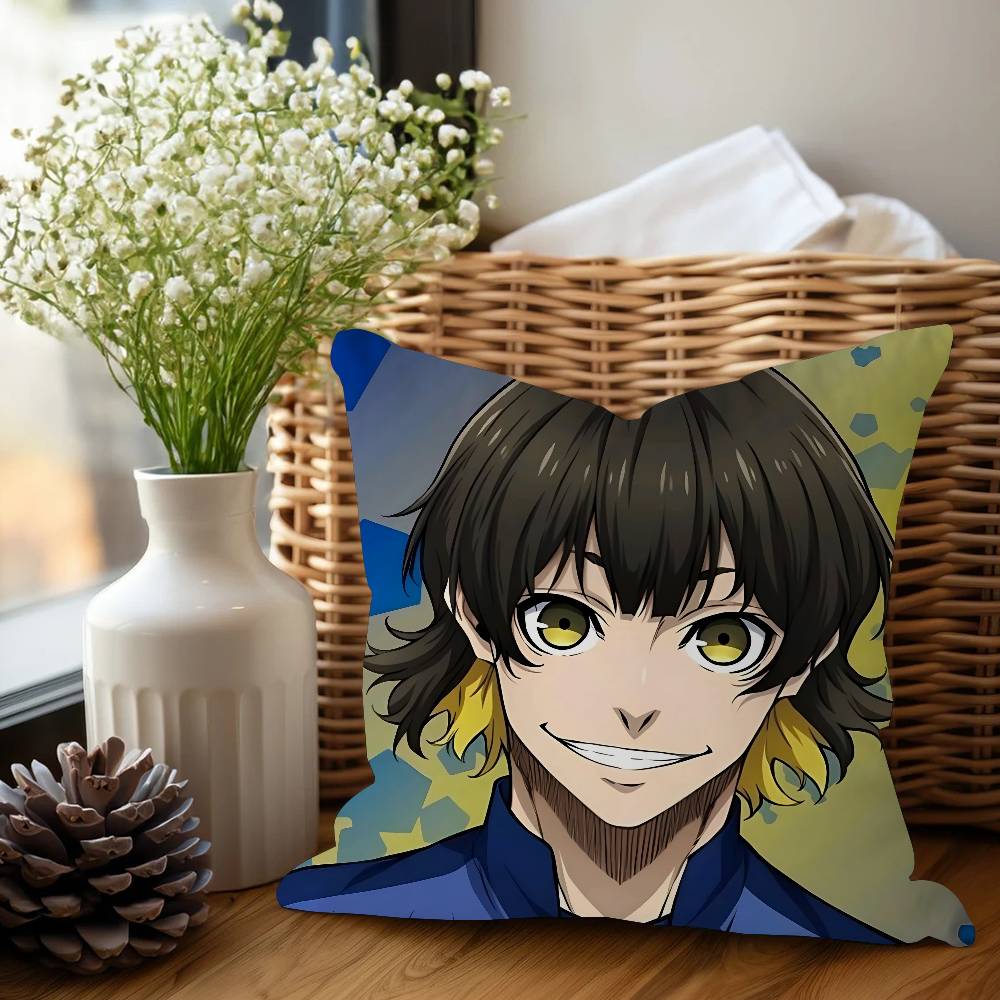 Bachira M-meguru Poduszka Poduszka Anime Poduszka na Sofę Poduszka Pod Głowę Poszewka na Poduszkę Poszewka na Poduszkę 45x45 Cm Moda