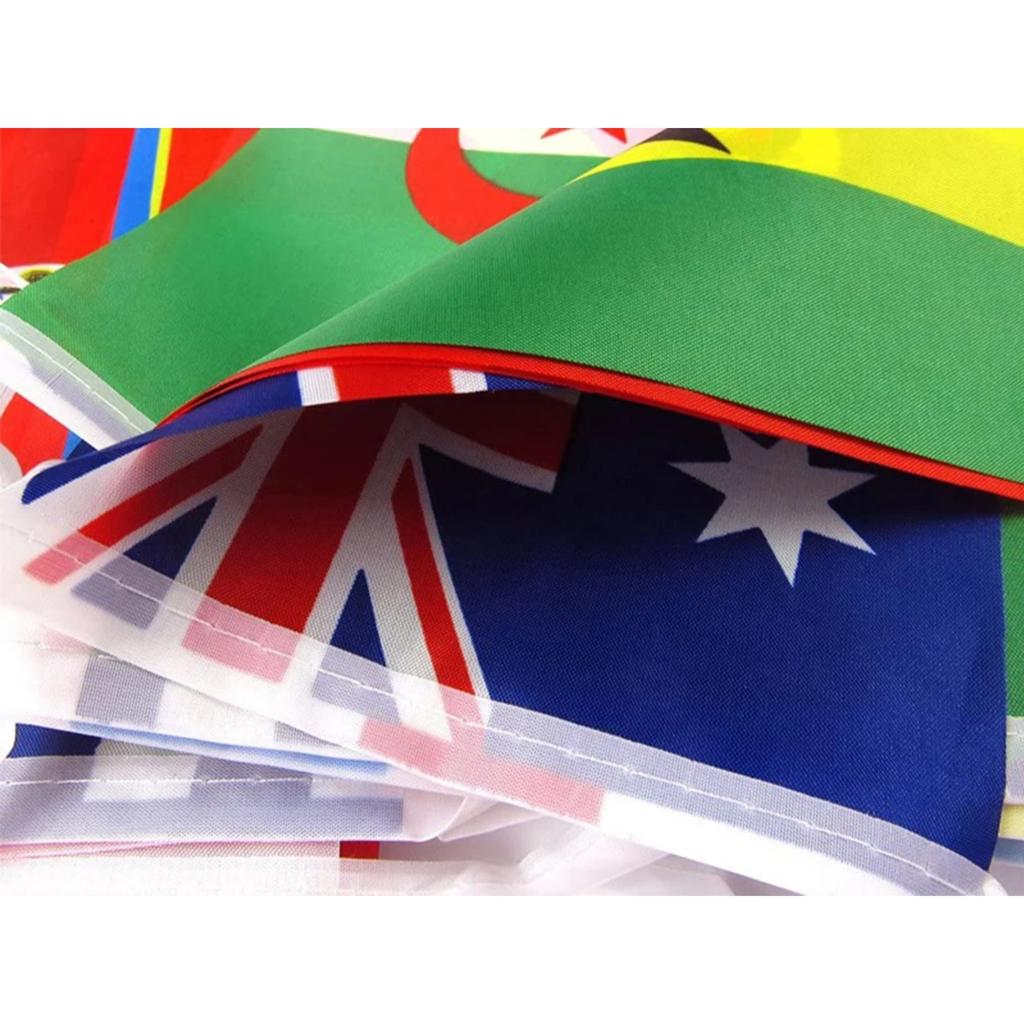 Xvggdg  48pcs   2026 Football Cup Flag 14x21cm  Small World Flag Hanging Flag NEW Cup Countries Flag for Bar Bunting Decoration