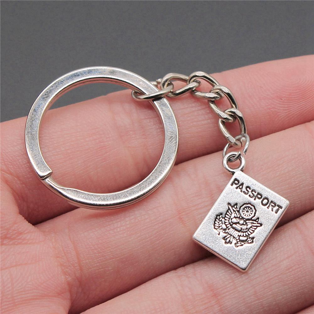 28mm Key Ring Text Tags Friendship Minimalist Jewelry Components QY049