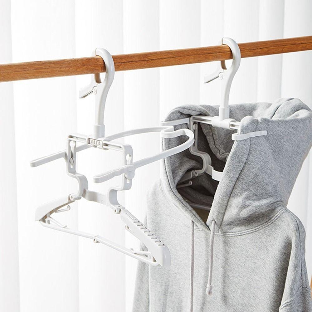 2Pcs Plastic High-neck Sweater Hanger Windproof Clothes Hangers Practical Closet Organizer  for Home