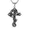 Trendy Titanium Steel Snake Wrap Necklace - Unisex Disco Pendant Jewelry