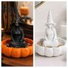 Waterproof Storage Tray for Vanity Halloween Witch Jewelry Dish, Gothic Trinket Desktop Small Hair Ties Rings Keys Home Office Decor Decorative Dish