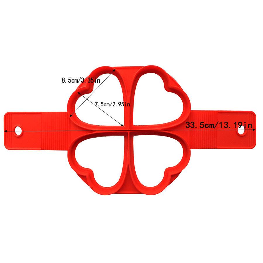 Silicone Egg & Pancake Mold - Multi-Shape 7-Hole Fryer