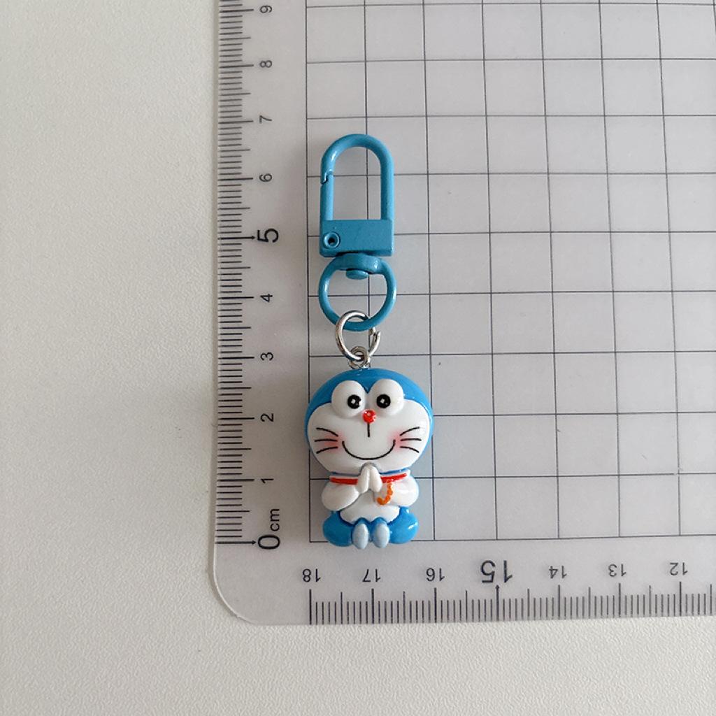 Kreslený Anime Doraemon Klíčenka Roztomilá Panenka Cosplay Kroužek na Klíče od Auta Batoh Kawaii Ozdoby Šperky Hračka Dětské Dárky k Narozeninám