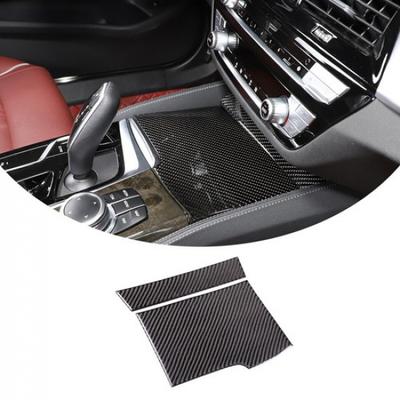 Capac Trim Cutie de Depozitare Consolă Centrală din Fibră de Carbon Pentru Seria 5 BMW G30 18-22