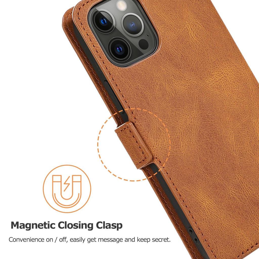 Retro magnetische Leder Brieftasche Karte Slot Fall für iPhone 15 14 13 12 11 Pro Max XSMAX XR für Samsung S23 S22 S21Ultra Plus A53 A13 A14 A54 Huawei Redmi