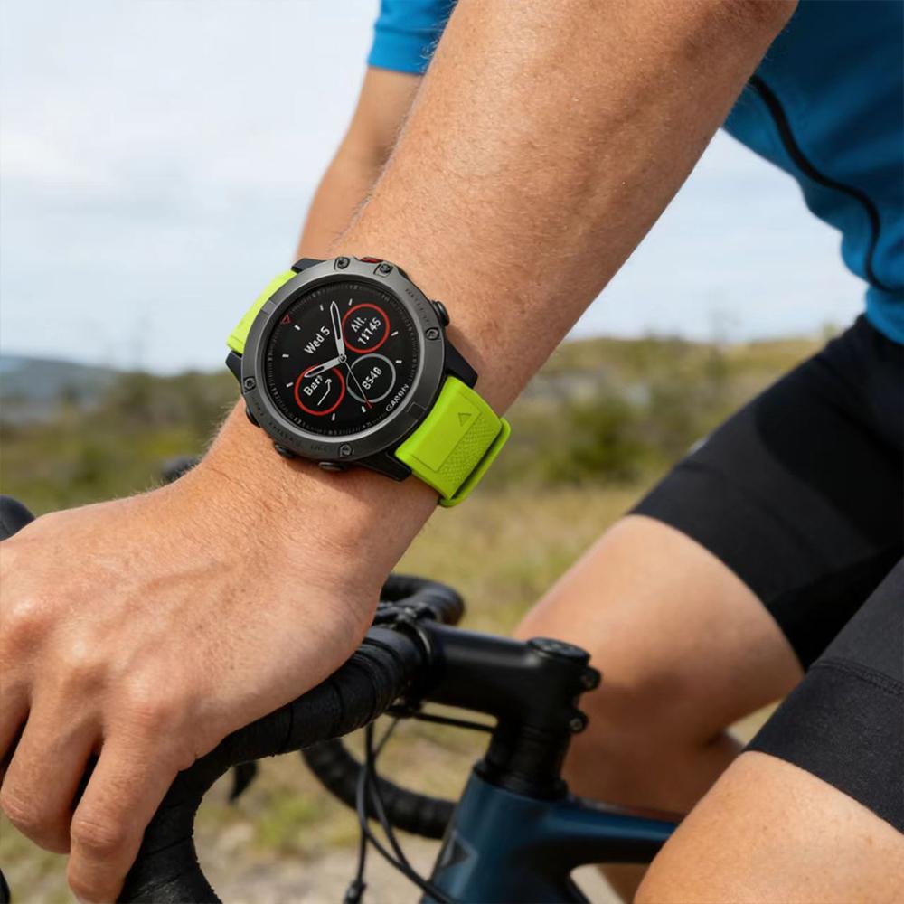 QuickFit 22mm 26mm Silicone Strap for Garmin Fenix 8pro 7 7X E 6X 6 Pro 5 5X Plus Epix/Enduro/Descent Mk2i/Instinct 3 Watchbands