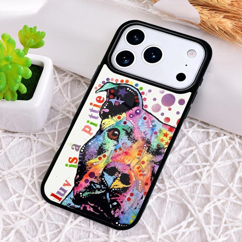 Pit Bull Lovely Dog Pitbull Shockproof Phone Case for iPhone 17 Air 16e 15 11 12 14 13 Pro Max Cover Coque