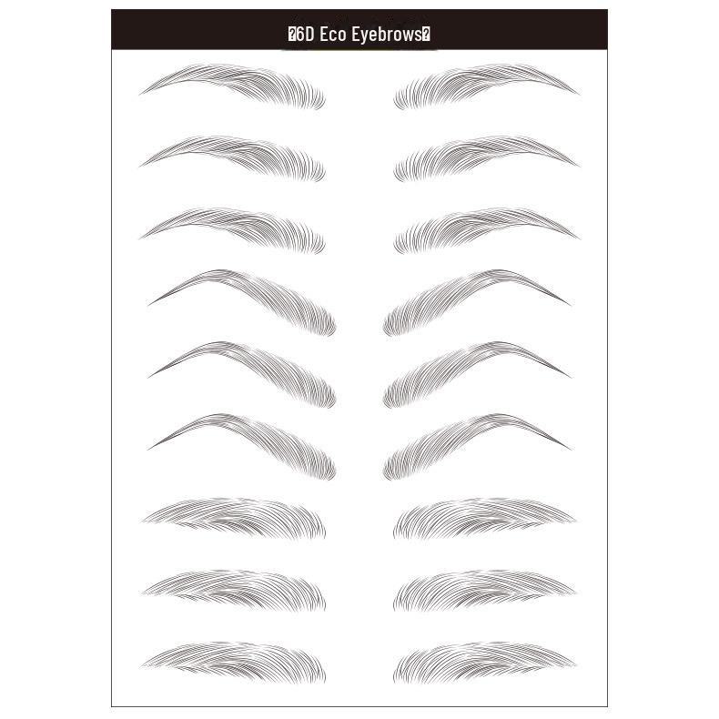 3D Waterproof Eco-Imitation Eyebrow Tattoo Stickers
