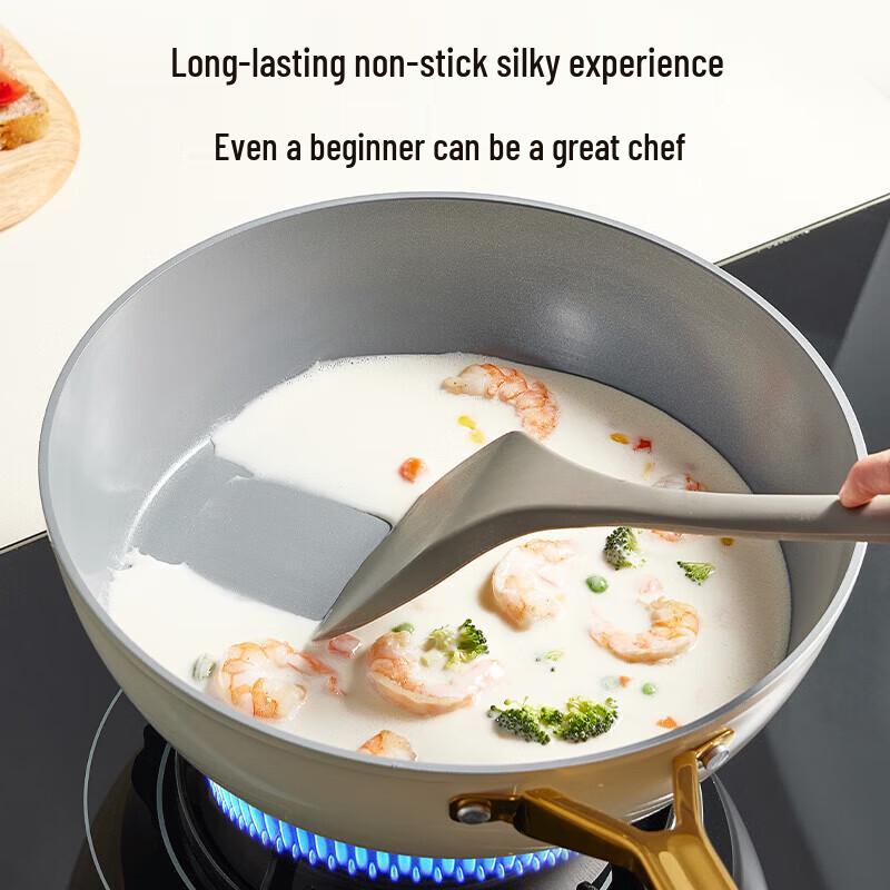 COOKER KING 28cm Aluminum Alloy Frying Pan with Lid