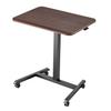 Standing Desk, Adjustable Height Mobile Stand Up Desk with 4 Casters, 650 x 480 mm Small Computer Sit Stand Rolling Workstation with Hook, 15 kg
