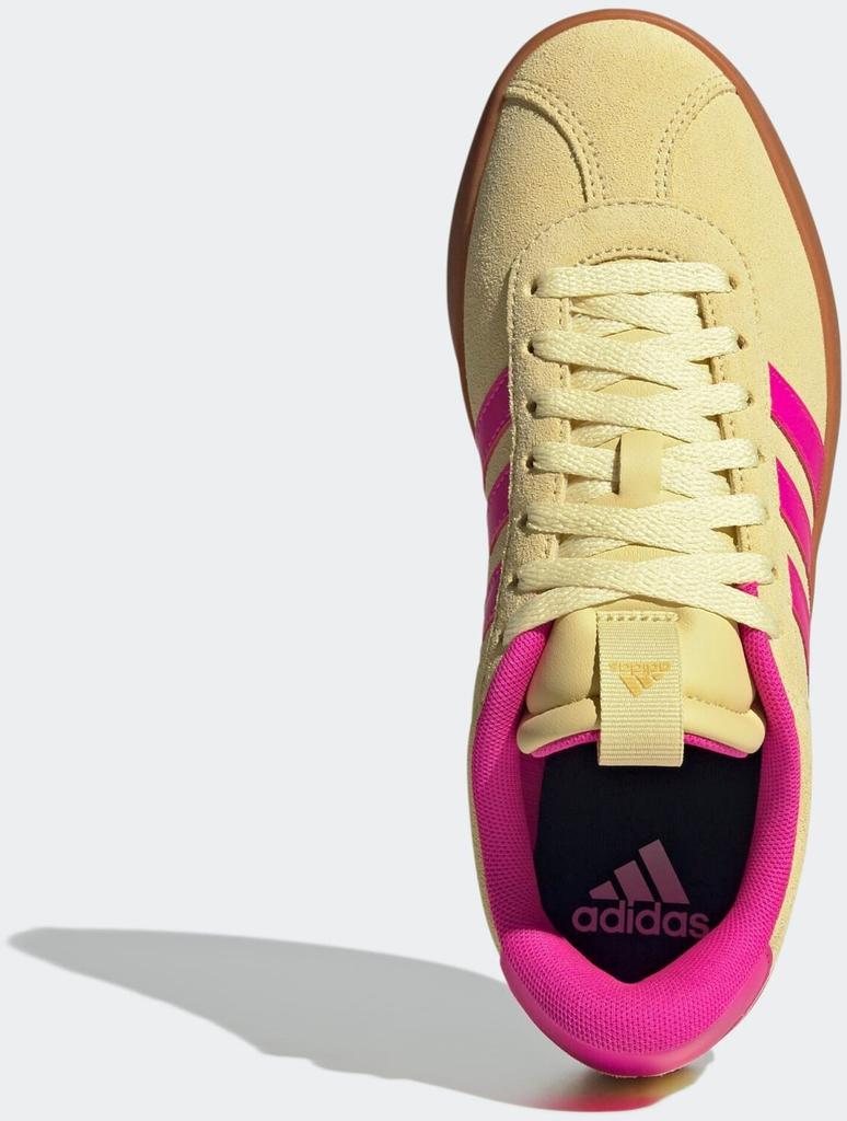 Кроссовки Adidas VL Court 3.0 Women пудровый желтый/шоковый розовый/золотой