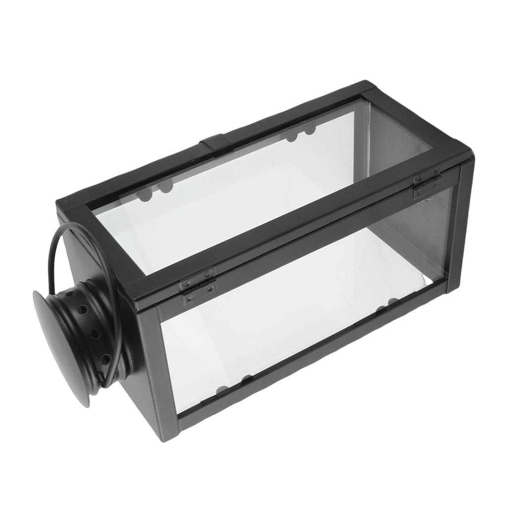 Iron Candle Lantern Vintage Decorative Metal Hanging Candle Holder for Living Room Courtyard