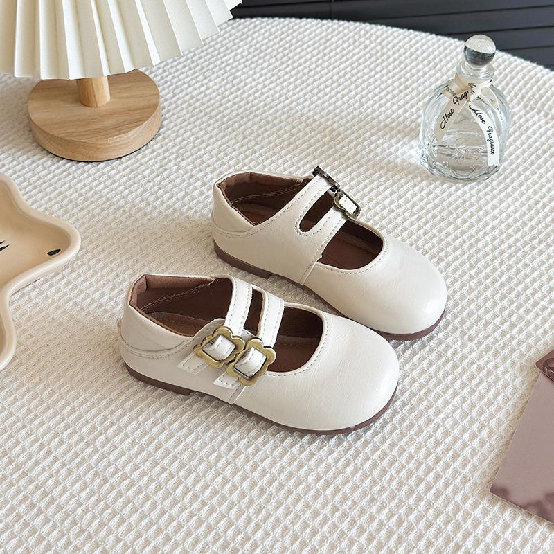 2025 Spring/Autumn Girls' Soft Sole Princess Leather Shoes