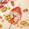 Festive God of Wealth Refrigerator Magnet Cute New Year Fridge Stickers  Spring Festival