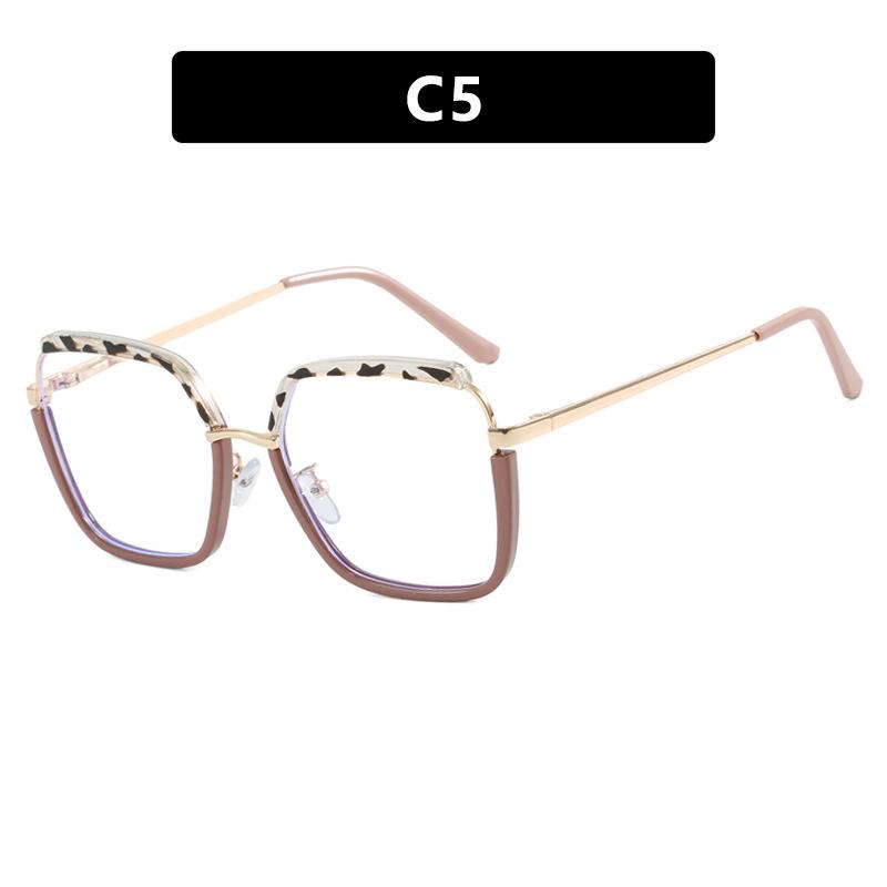 Anti-Blue Square Myopia Glasses Frame Women'S Large Frame Flat Glasses Can Be Matched With The Same Degree Of Plain Face Tide
