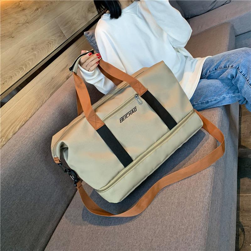 Travel Bag Large Capacity Boarding Duffel Bag Dry and Wet Separation Shoe Compartment Bag Business Trip Fitness Sports Backpack