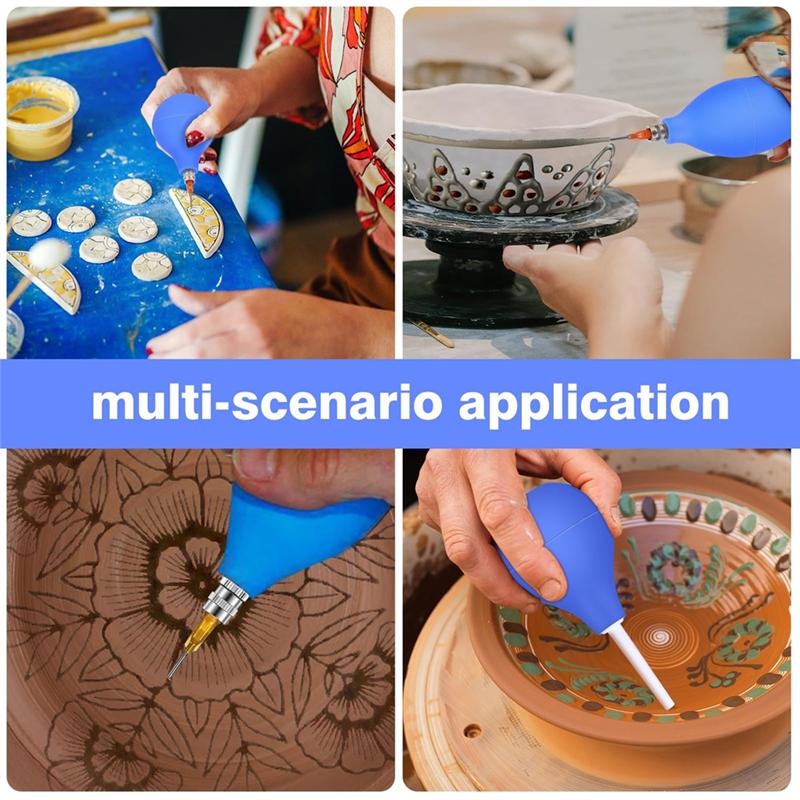 CYCLI-Pottery Tools Supplies  Precision Applicator,  Glaze Squeeze Bottle Tools For Pottery Art Decoration Kit