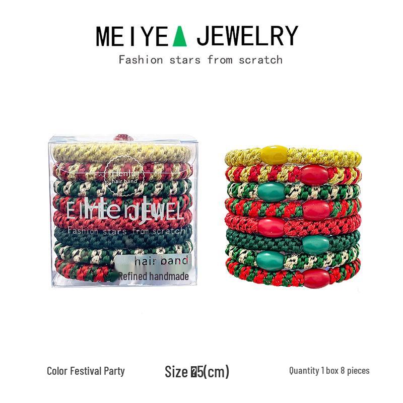 High Elasticity Christmas Ponytail Hair Tie for Women