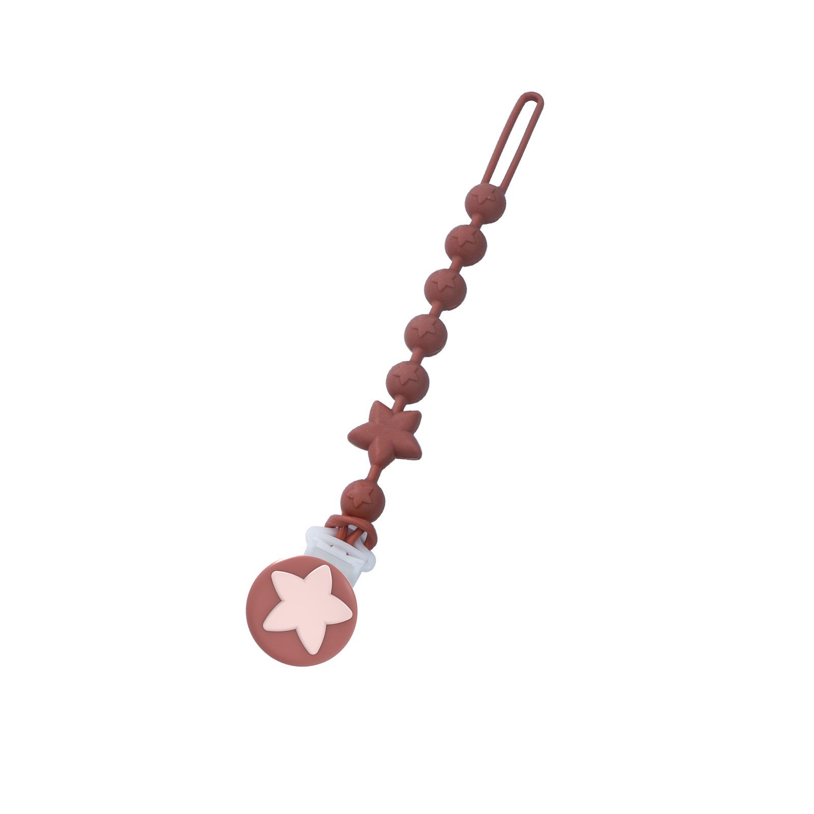 

1Pc Nipple Chains Newborn Baby Items Babies Infant Silicone Pacifier Clips for Toddler Teething Soother Chew Dummy Chains Holder оранжевый