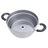 Wahei Freiz Tsubame-Sanjo Overflow-Resistant 16cm Saucepan & 23cm Saucepan with Strainer and Lid, Stainless Steel, Induction and Gas Compatible, Enzo