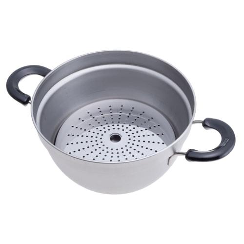Wahei Freiz Tsubame-Sanjo Overflow-Resistant 16cm Saucepan & 23cm Saucepan with Strainer and Lid, Stainless Steel, Induction and Gas Compatible, Enzo