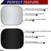 Foldable Sunscreen Curtain Car Sun Shade Reflective Fabric Windshield Sun Shade Silver Reflective
