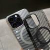 Luxury Plating Carbon Fiber Texture Wireless Charge Magnetic Case for iPhone 15 14 Plus 13 12 Pro Max Ultra Thin Magsafe Cover
