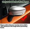 For Renault Clio 4 MK4 IV X98 2012-2016 2017 2018  Bright Black Pattern Add-on Side Rear View Mirror Covers Cap Horn Shape