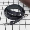 Genuine Leather Black Tan Blue Bags Strap Adjustable Replacement Crossbody Straps Sliver Hardware for Women DIY Bag Accessories