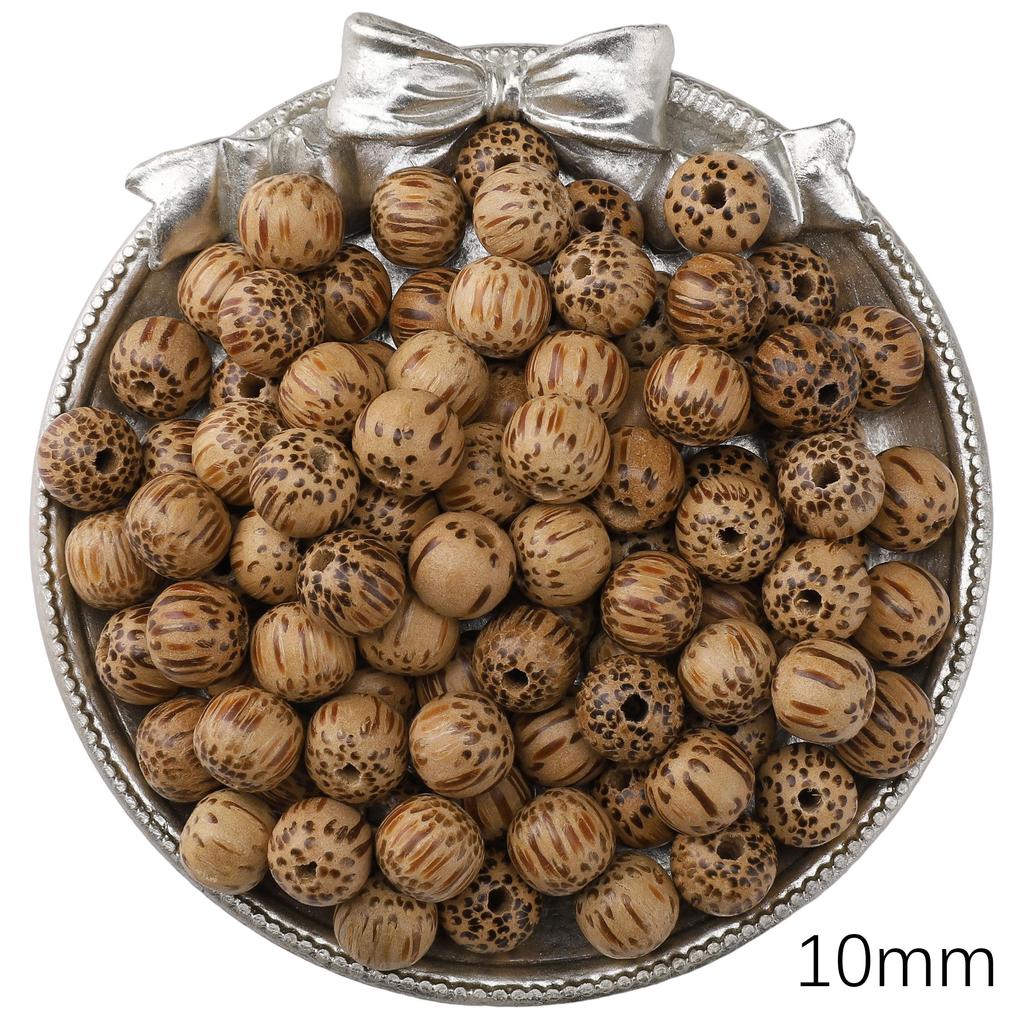 Wood Round Loose Beads For DIY Jewelry Making Bracelet Necklace