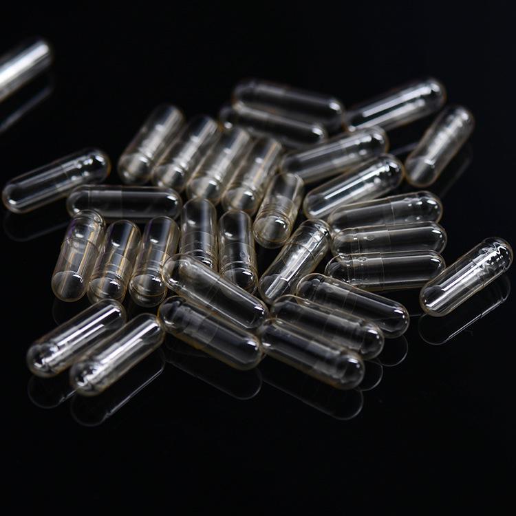 Sheng Lan Želatinové prázdné kapsle, rozpustné v žaludku, čiré, velikost 0, 1000 kusů