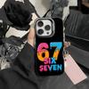 Six Seven S-67 Etui na Telefon Dla iPhone 17,16,15,14,13,12,Pro MAX Czarne Matowe Odporne na Wstrząsy Pokrowiec