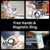Plating Ring Magnetic Support Transparent Magsafe Phone Case For Honor Magic6 Pro Magic6 Honor 90 Pro 90 4G 5G Seismic Case
