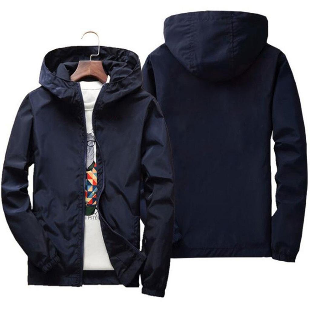 Men's Plus Size Loose Fit Casual Hooded Jacket