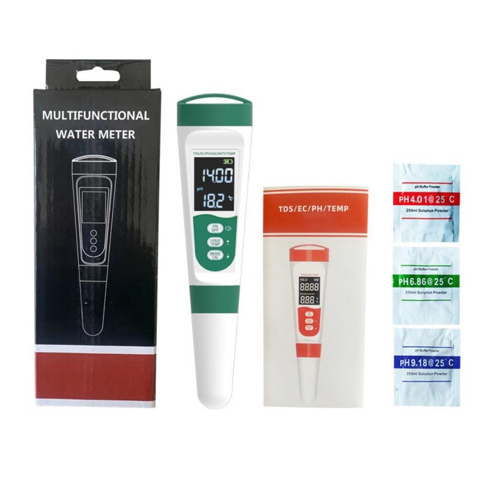 

Ручка для проверки качества воды 5 в 1 Цифровой TDS-метр Портативный pH-метр