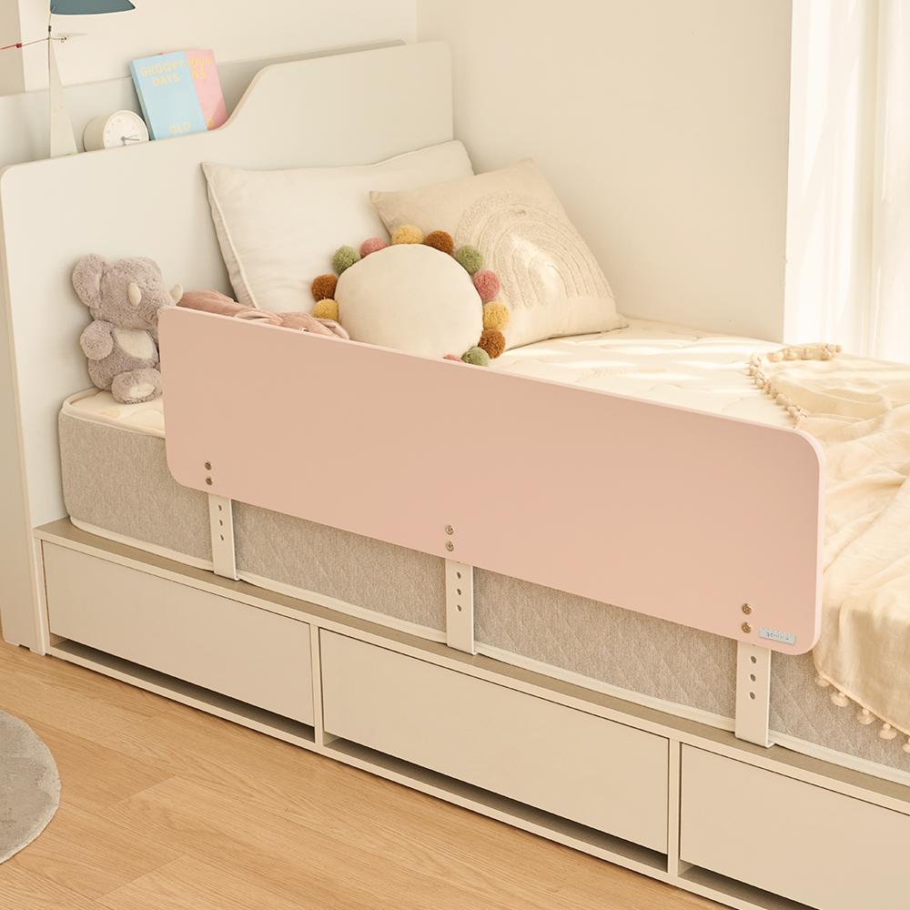 Zen-Tis Domestic Production Children's Bed Safety Guardrail 120 cm - Plain Design (High-Quality Bracket)