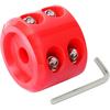 1 Pcs Red Rubber Winch Stopper - Shock-Absorbing for Wire & Synthetic Rope for Synthetic Rope, Bump Shock Saver Dampener with Stainless Steel Screws