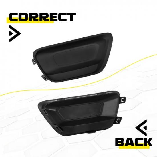 Black Front Right Fog Light Lamp Cover Trim For Chevrolet Colorado 2015- RH