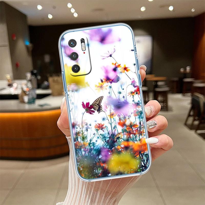 UP22 Colorful Butterfly Transparent Phone Case for Samsung Galaxy A04 A04S A14 A23 A34 A54 M23 M33 M52 M53