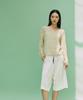 Diale Choir Linen V-Neck Knit - Green
