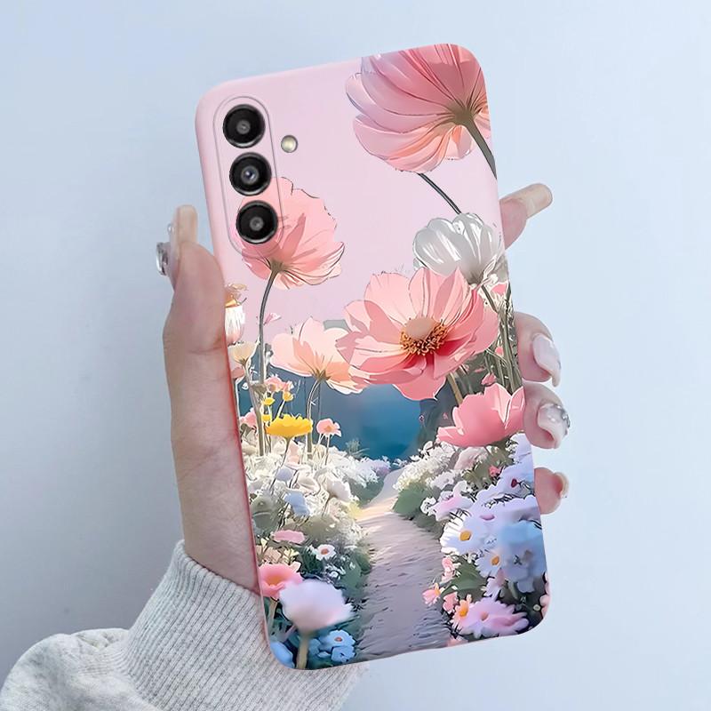 For Samsung A16 A56 5G Phone Case Butterfly Flower Girls 2025 Design Soft Silicone TPU Back Housing for Galaxy A 16 A 56 Covers