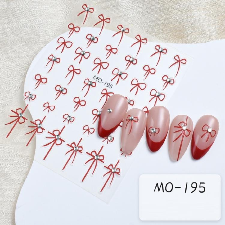 DIY Manicure Art Decoration Small Bow Nail Stickers Easy To Apply and Remove