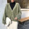 Women's Imitation Mink Fur Coat for Spring, Autumn and Winter Temperament Commuting Short Loose Korean-Style Knit Cardigan