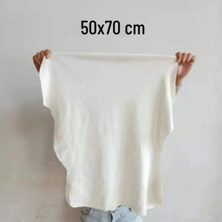 

50x70CM Absorbent Chamois Car Wash Towel - Thickened Deerskin Drying Cloth Natural 50*70CM белый