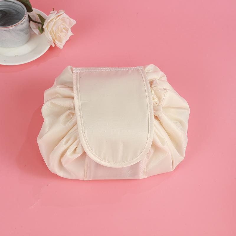 Portable Travel Makeup Bag Cylindrical Organizer Multipurpose Cosmetic Storage Pouch for Toiletries