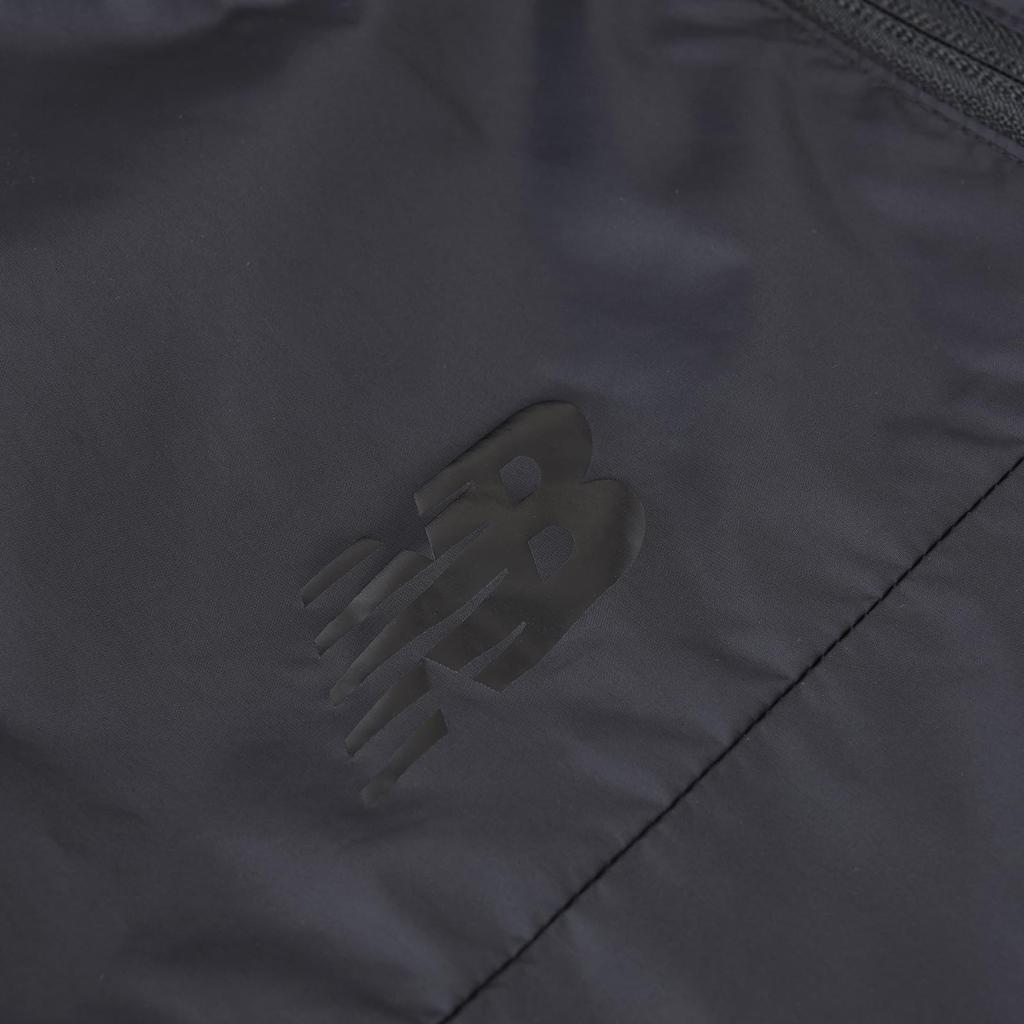 New Balance Kids Junior Wind Jacket with Mesh Lining Kids Soccer Water Repellent ABJ45272 BK (ABJ45272) (Black)