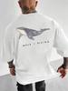 Herren Sommer Kurzarm T-Shirt mit Aufdruck und Rundhalsausschnitt, Geeignet für Outdoor-Aktivitäten, Lockere Passform
