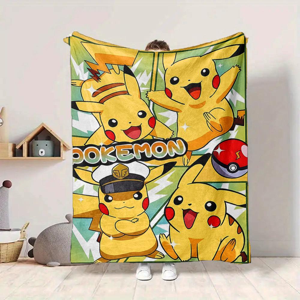 1pc Pikachu, Pokémon Blanket Versatile for Couch, Office Bed